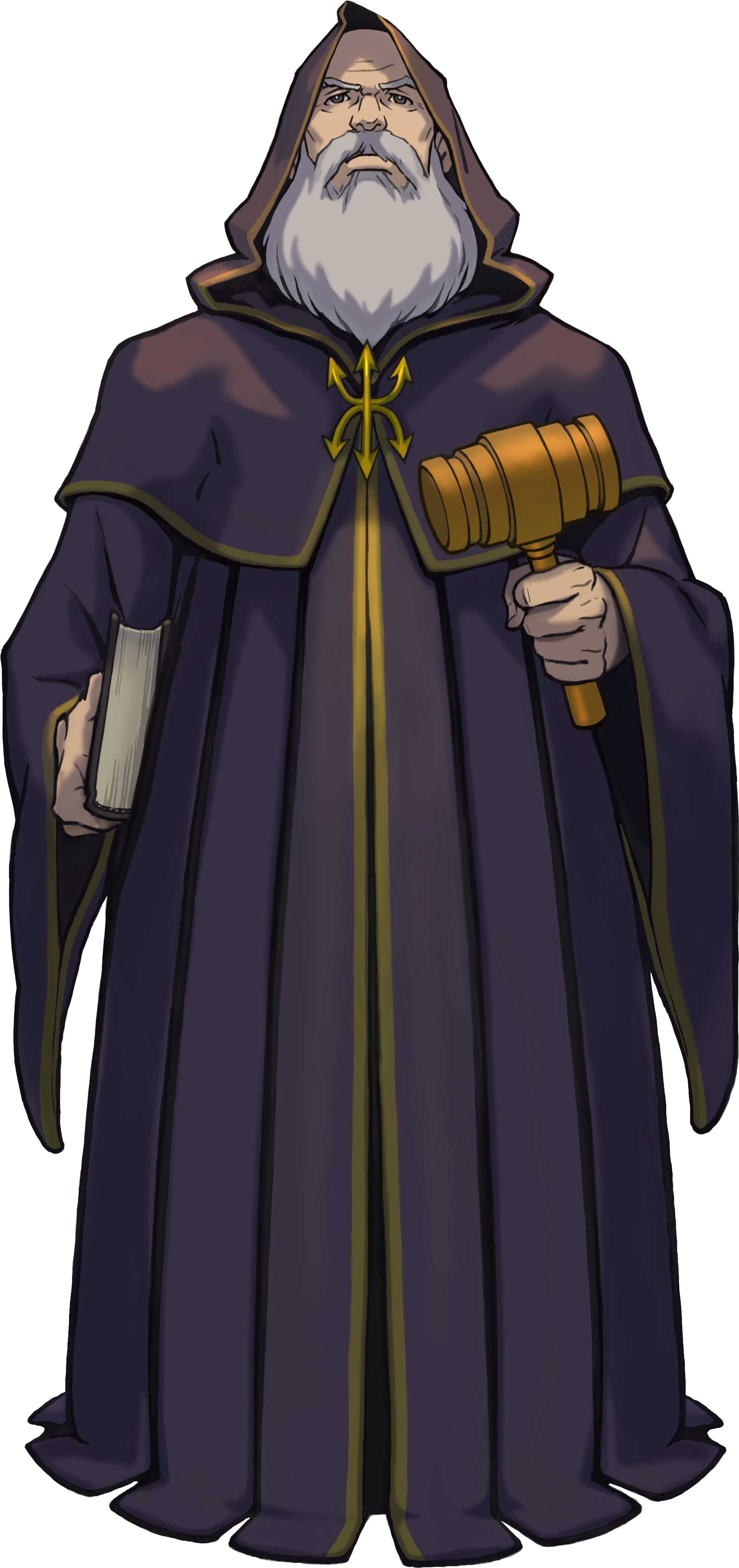 Lc Judge - Phoenix Wright Judge (1996x4214), Png Download