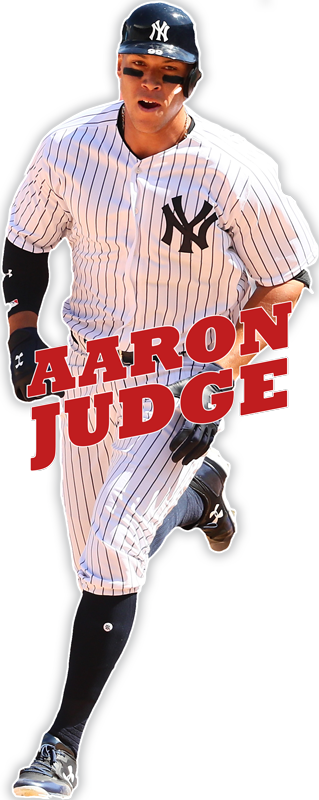 A Photo Illustration Of Aaron Judge - Logos And Uniforms Of The New York Yankees (319x800), Png Download