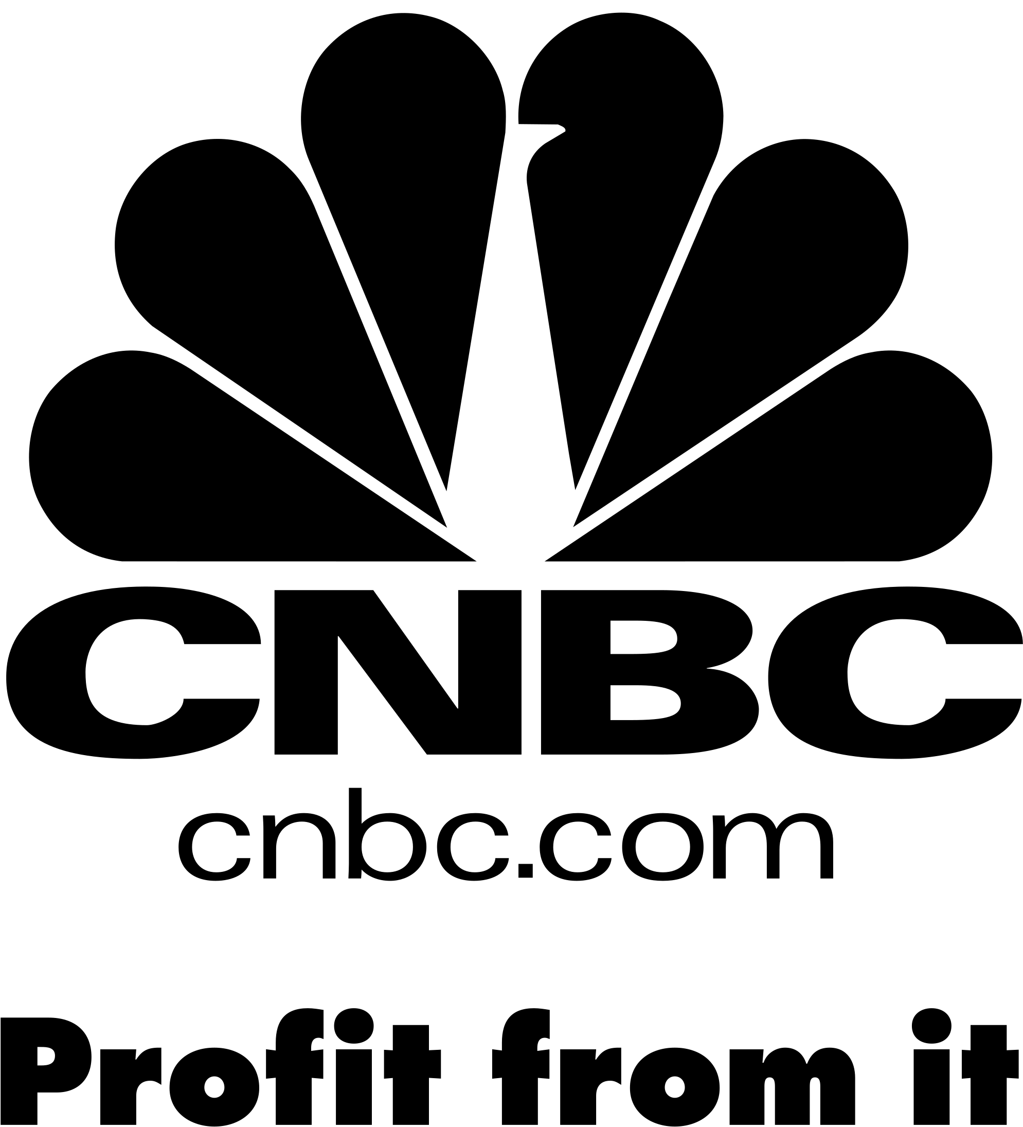 Cnbc Logo Png Transparent - Cnbc Logo White (2400x2400), Png Download