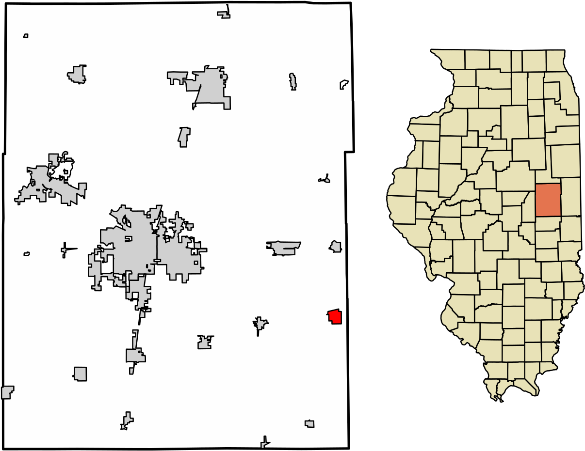 Champaign County Illinois Incorporated And Unincorporated - County Illinois (1280x1007), Png Download