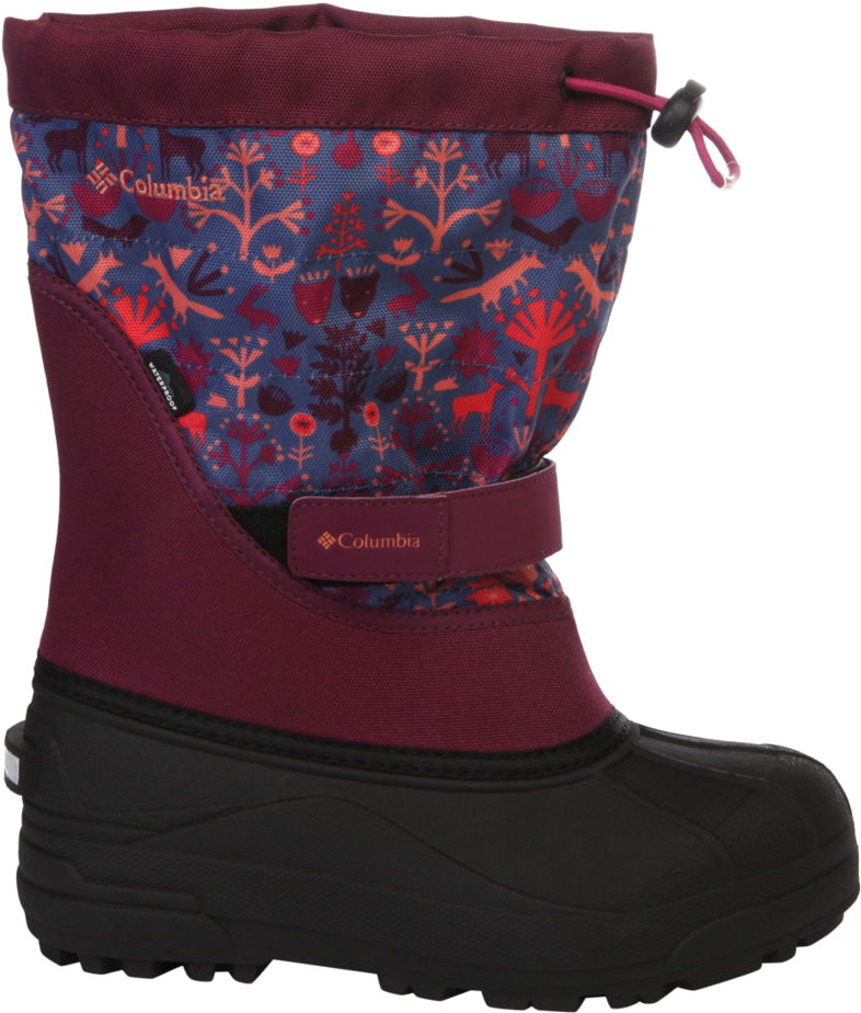 Columbia Girls Grade School/pre-school Powderbug Plus - Snow Boot (1024x1024), Png Download
