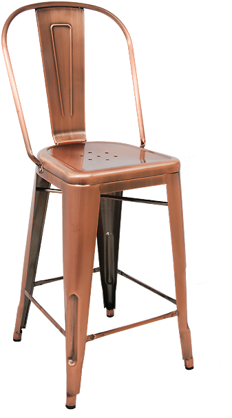 Grey Industrial Bar Stools (630x630), Png Download