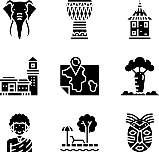 Africa Vector Font - Icon (600x564), Png Download