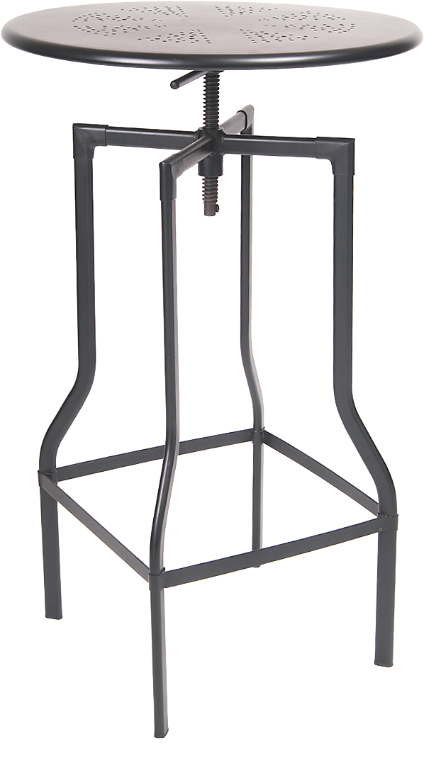 Restaurant Furniture Adjustable Height Metal Bar Height - Joss & Main Tangier Adjustable Bar Stool (796x1300), Png Download