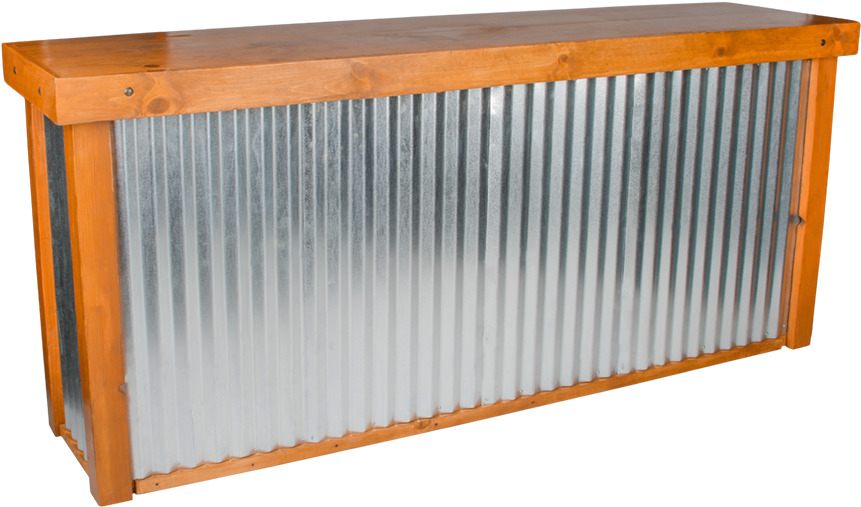 Calistoga Corrugated Metal Bar - Corrugated Metal Bar (980x653), Png Download