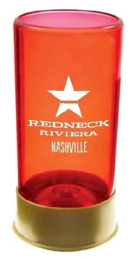 Redneck Riviera Red Shotgun Shell Shotglass - Caffeinated Drink (800x800), Png Download