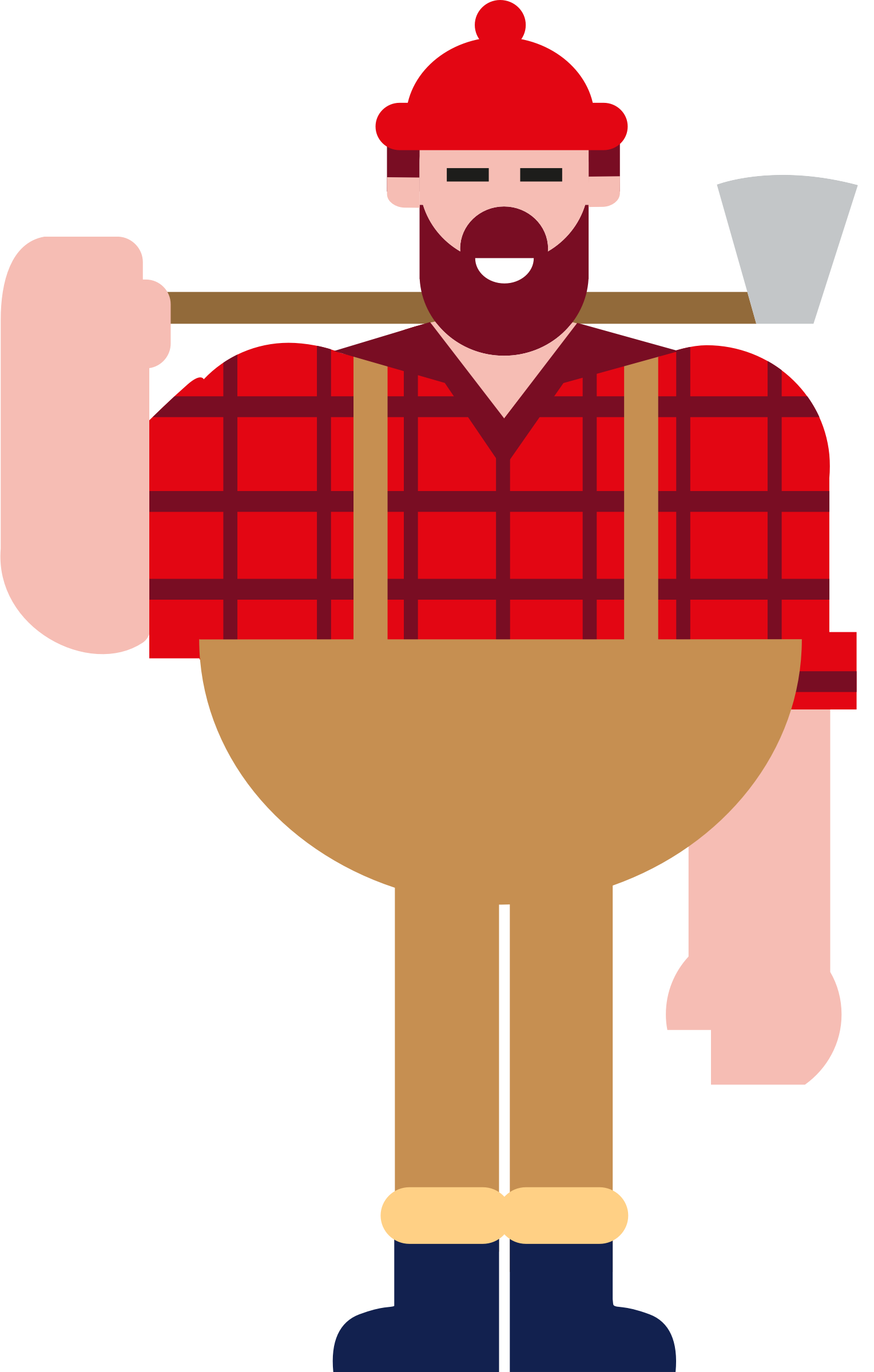 Svg Freeuse Library Big Image Png - Lumberjack Clipart (1528x2400), Png Download
