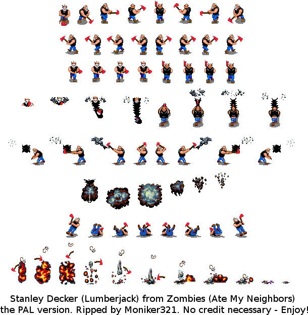 Zombesatemyneighbors Lumberjack Ico ] - Team (617x632), Png Download