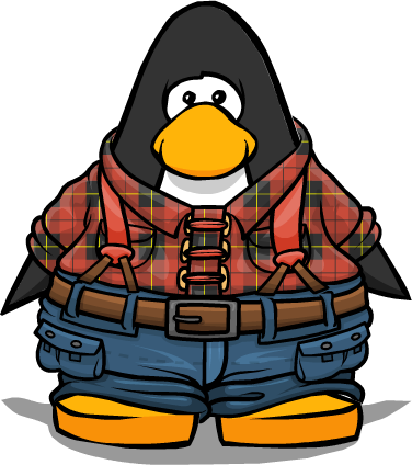 Lumberjack Look From A Player Card - Blue Cp (376x424), Png Download