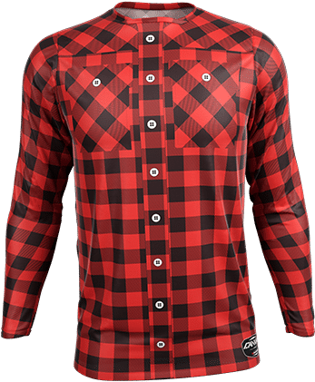 Custom Jersey Design Lumberjack Plaid - Flannel Mx Jersey (500x500), Png Download