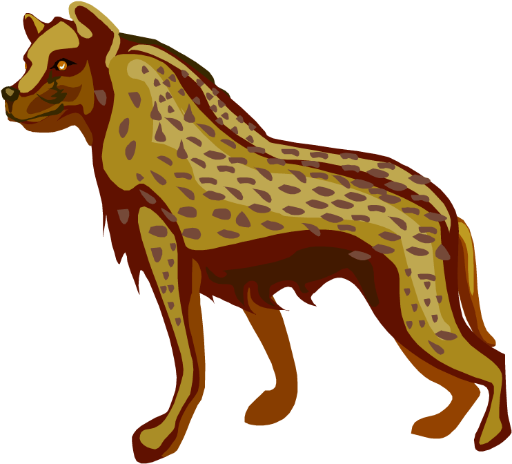 Laughing Hyena Pictures - Hyena Clipart (750x699), Png Download