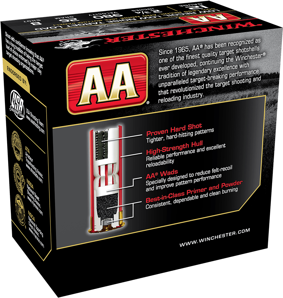 Winchester Aa Featherlite 12g - Winchester Win Aa Traacker 12ga 2.75" 11-8 25b (1000x1051), Png Download