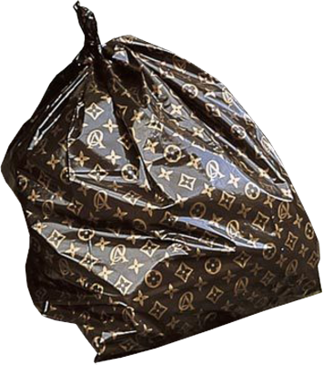 Louis Vuitton Garbage Bags - Louis Vuitton Parody (355x400), Png Download