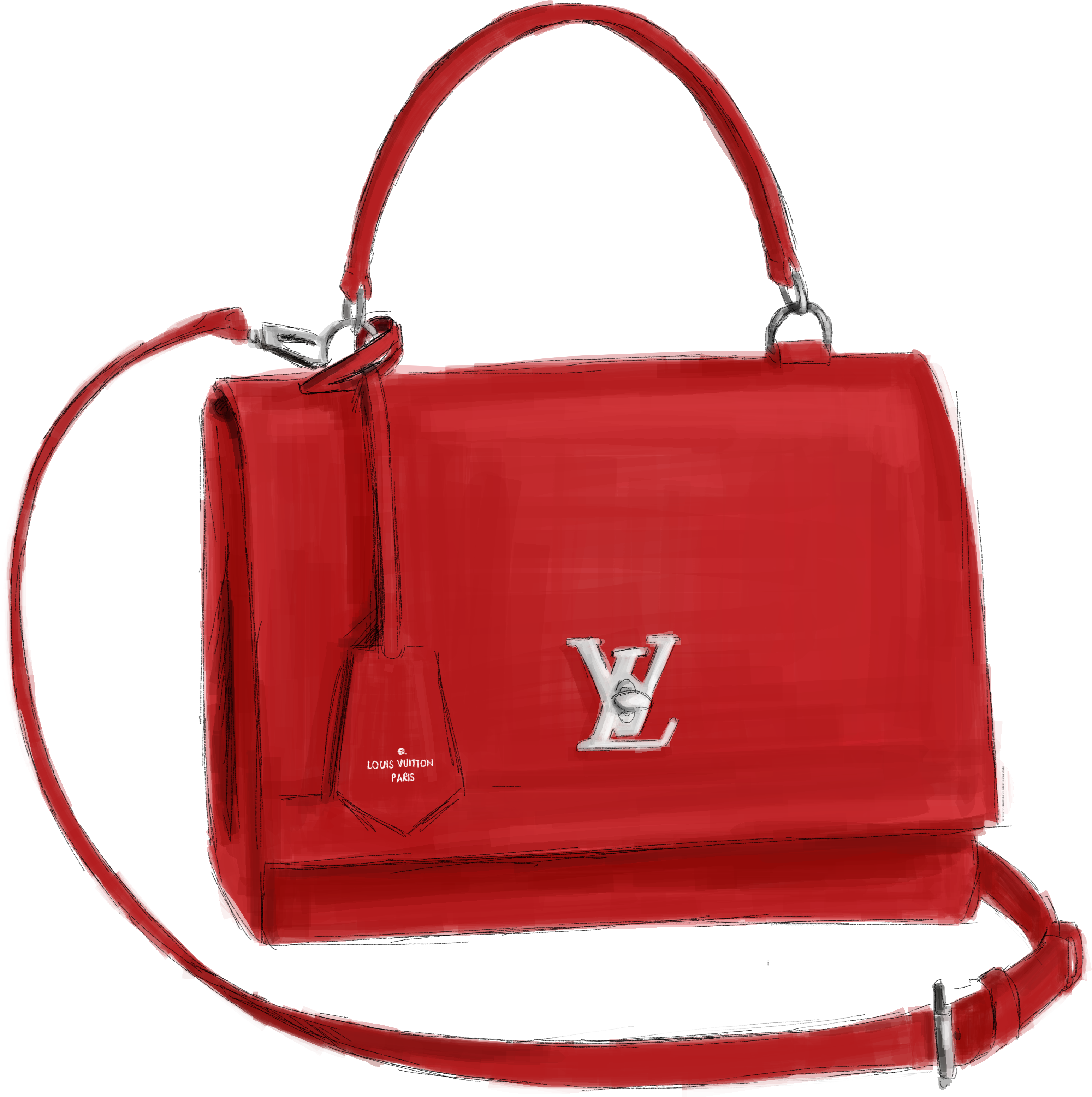 Lock Me Louis Vuitton Bag (4167x4167), Png Download
