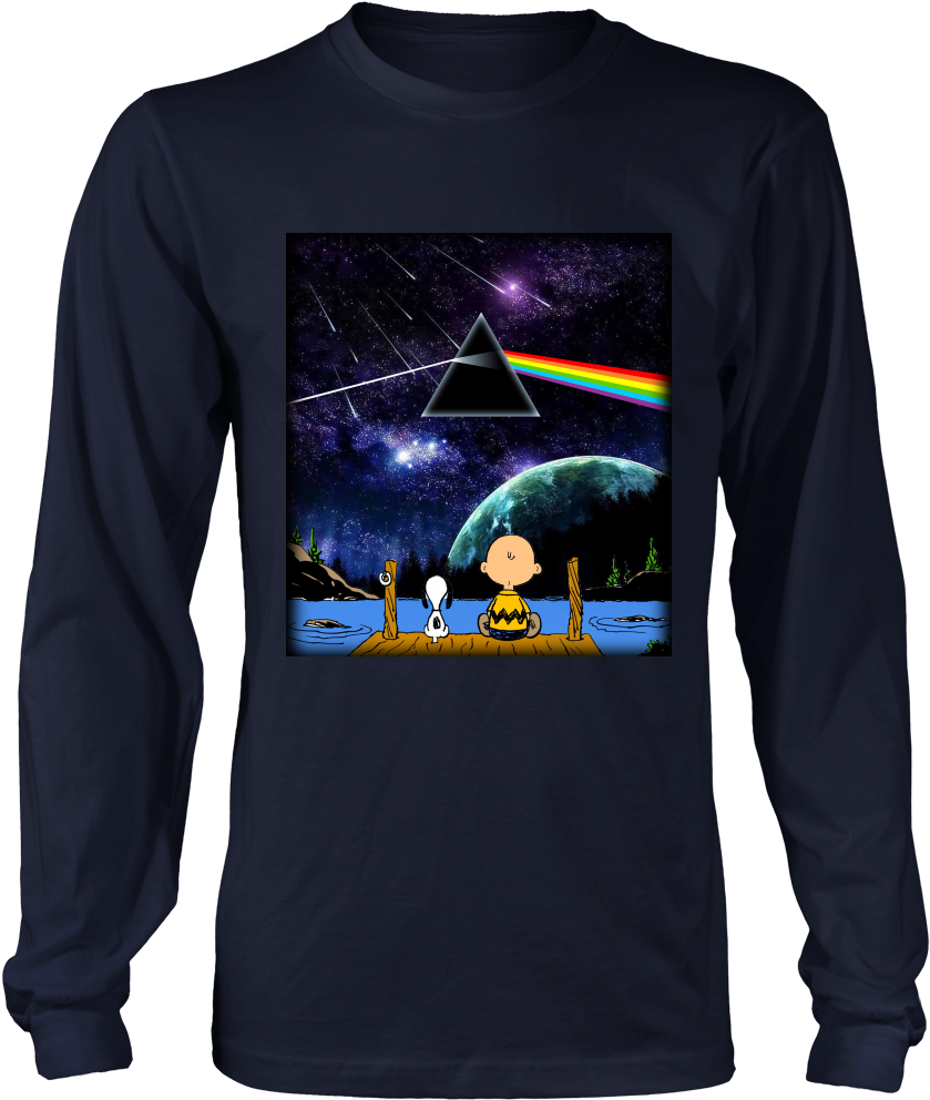 Snoopy And Charlie Brown Pink Floyd Galaxy Universe - Thank A Veteran Gift (1000x1000), Png Download