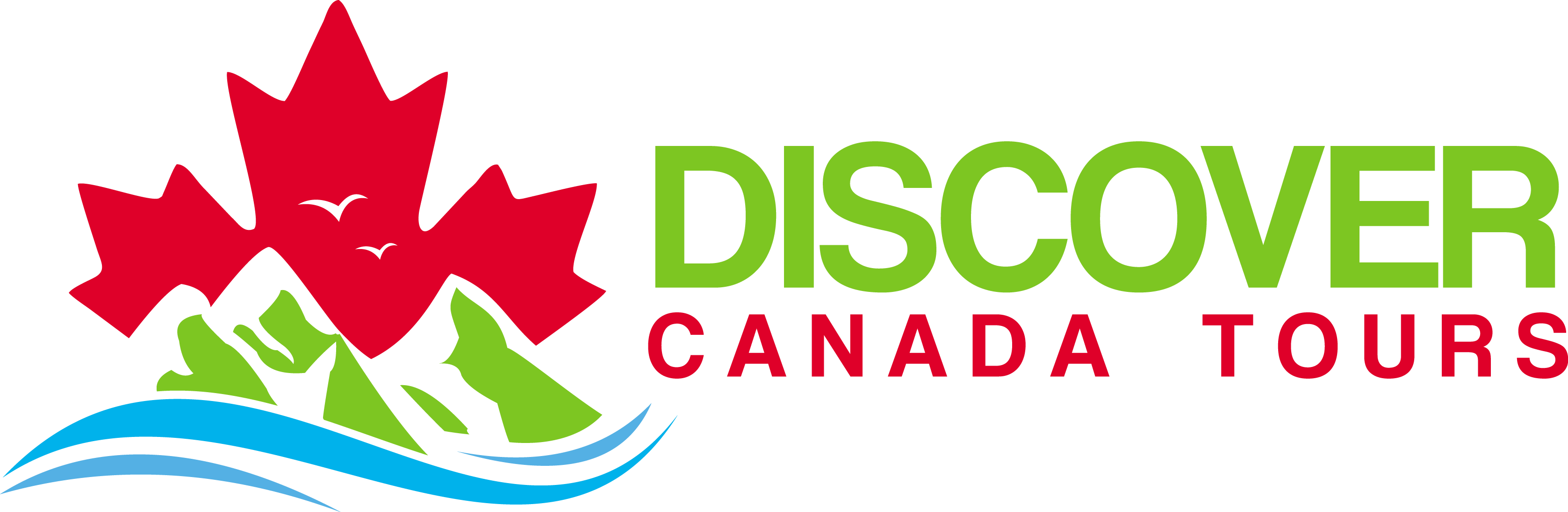 Discover Canada Tours Logo (3354x1098), Png Download