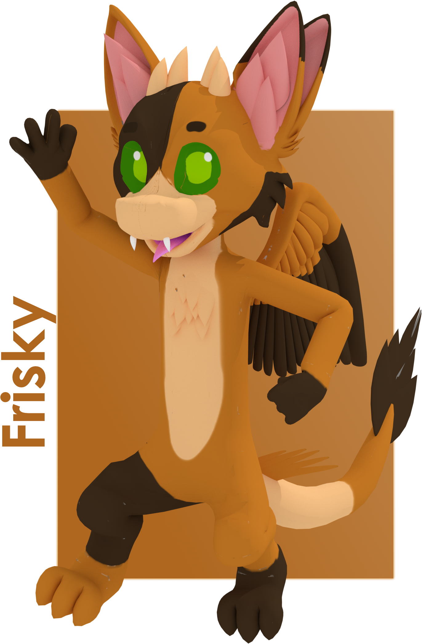 Hyena Clipart Frisky - Clip Art (1545x2149), Png Download