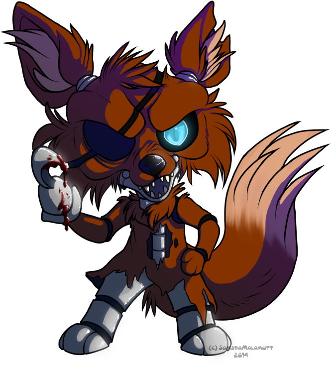 Chibi Foxy - Imagenes De Foxy Png (900x750), Png Download