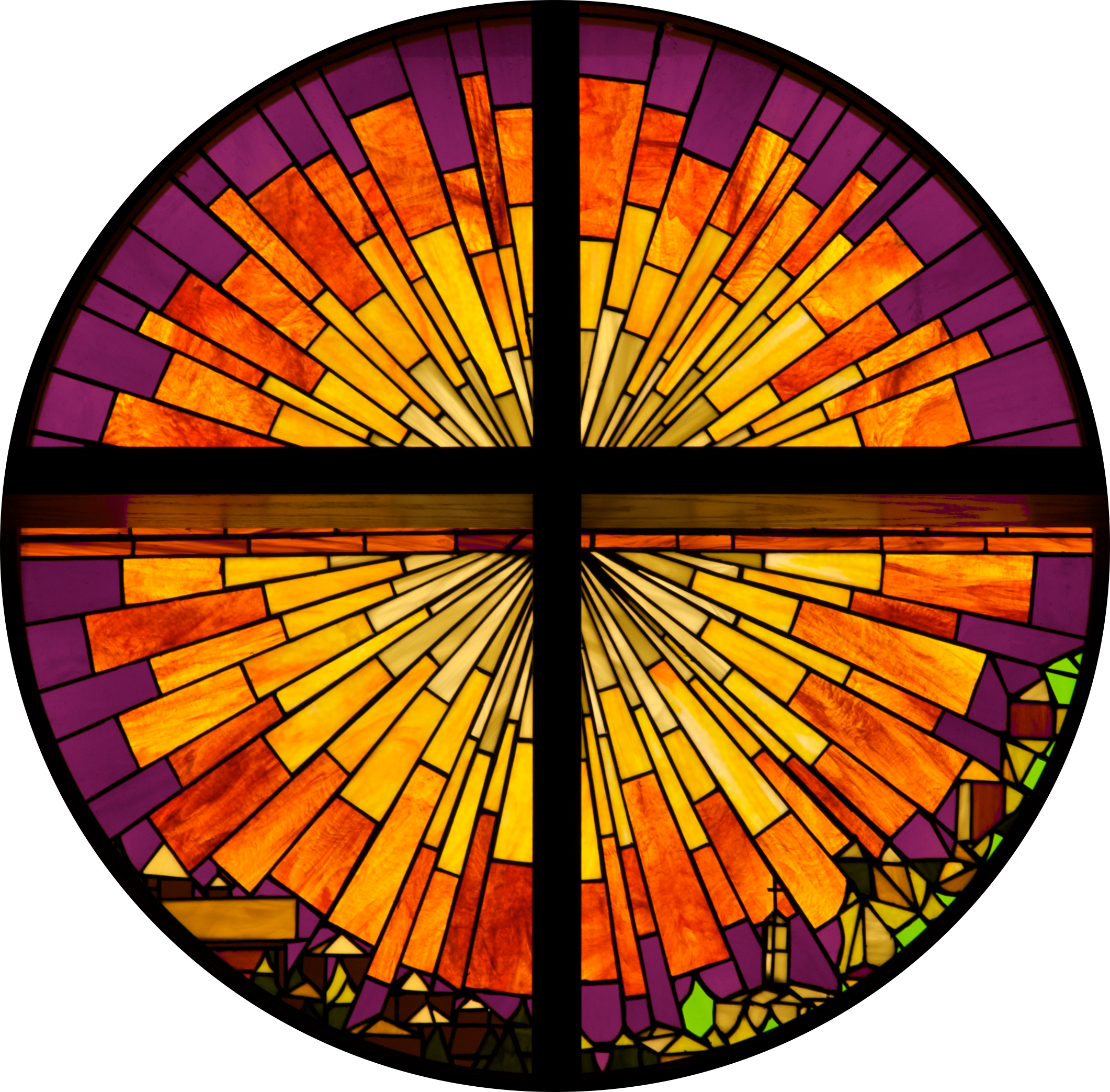 Large Stained Glass - Stained Glass Clip Art (2122x2087), Png Download