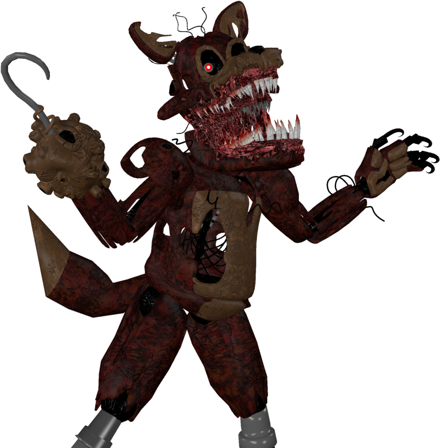Foxy Transparent Twisted - Fnaf Twisted Foxy Render (891x896), Png Download