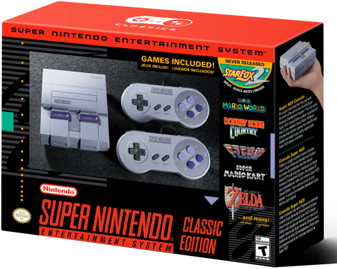 Nintendo Super Nes Classic Edition (500x500), Png Download