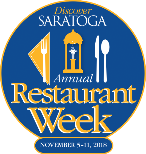 2018 Discover Saratoga Annual Restaurant Week Logo - Restaurant Week 2018 (475x500), Png Download