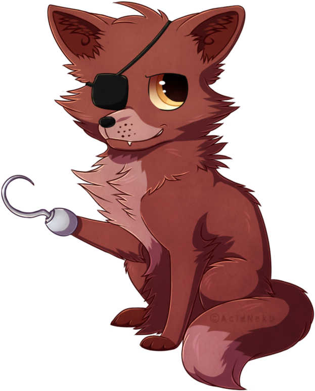 More Like Foxy The Pirate Fox By Acidneku - Tails Papercraft Minecraft Fox (933x856), Png Download