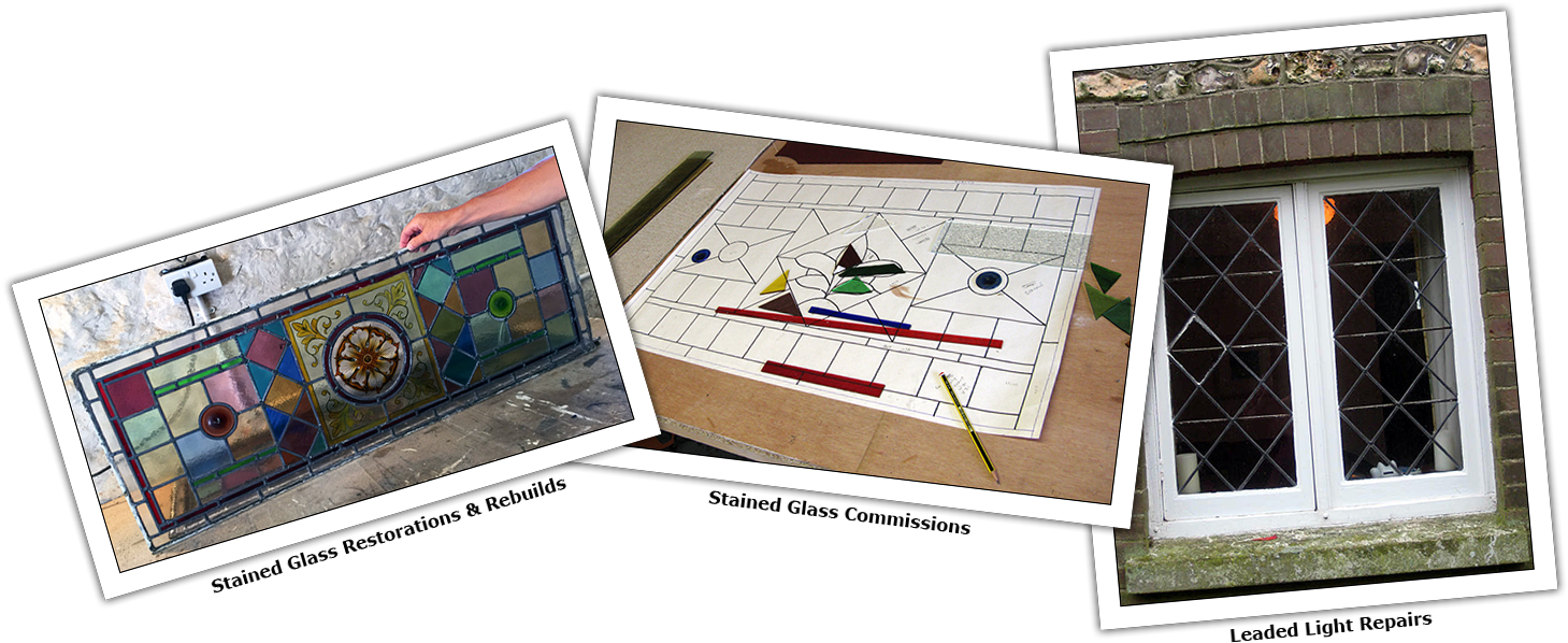 Conroy Stained Glass - Isle Of Wight (1458x616), Png Download