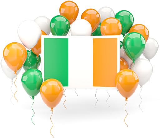 Square Flag With Balloons - Red And Green Balloon Png (640x480), Png Download