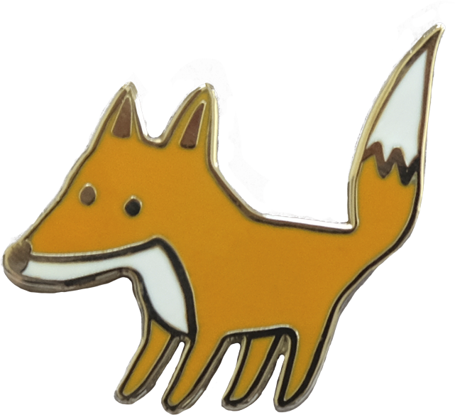 Foxy Pin - Red Fox (1000x1000), Png Download
