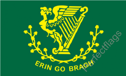 Southern Ireland Erin Go Bragh Flag - Online Stores Erin Go Bragh Flag 3ft X5ft Nylon (500x500), Png Download
