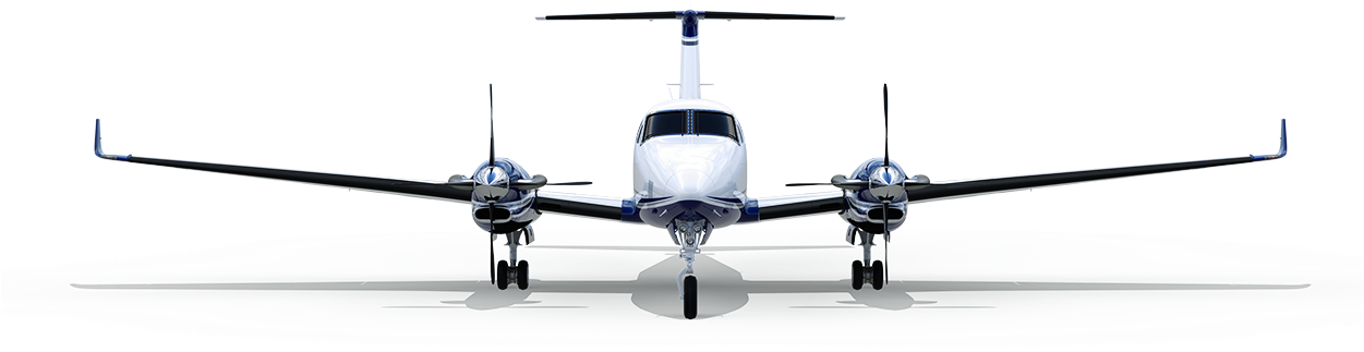 Turn Your Flight Time Into Free Time With The Simplest, - King Air 350 Front (1250x361), Png Download