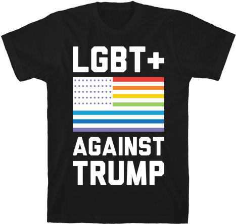 Lgbt Against Trump Mens T-shirt - Bisexual Shirts (484x484), Png Download