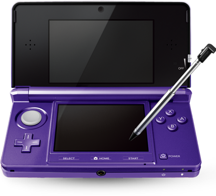 Midnight Purple 3ds - Nintendo 3ds Aqua Blue (436x426), Png Download