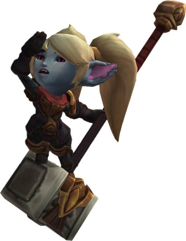 Poppy Render - Poppy League Of Legends Png (669x872), Png Download