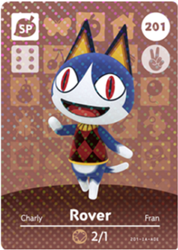 Series - Animal Crossing Amiibo Card Rover (466x500), Png Download