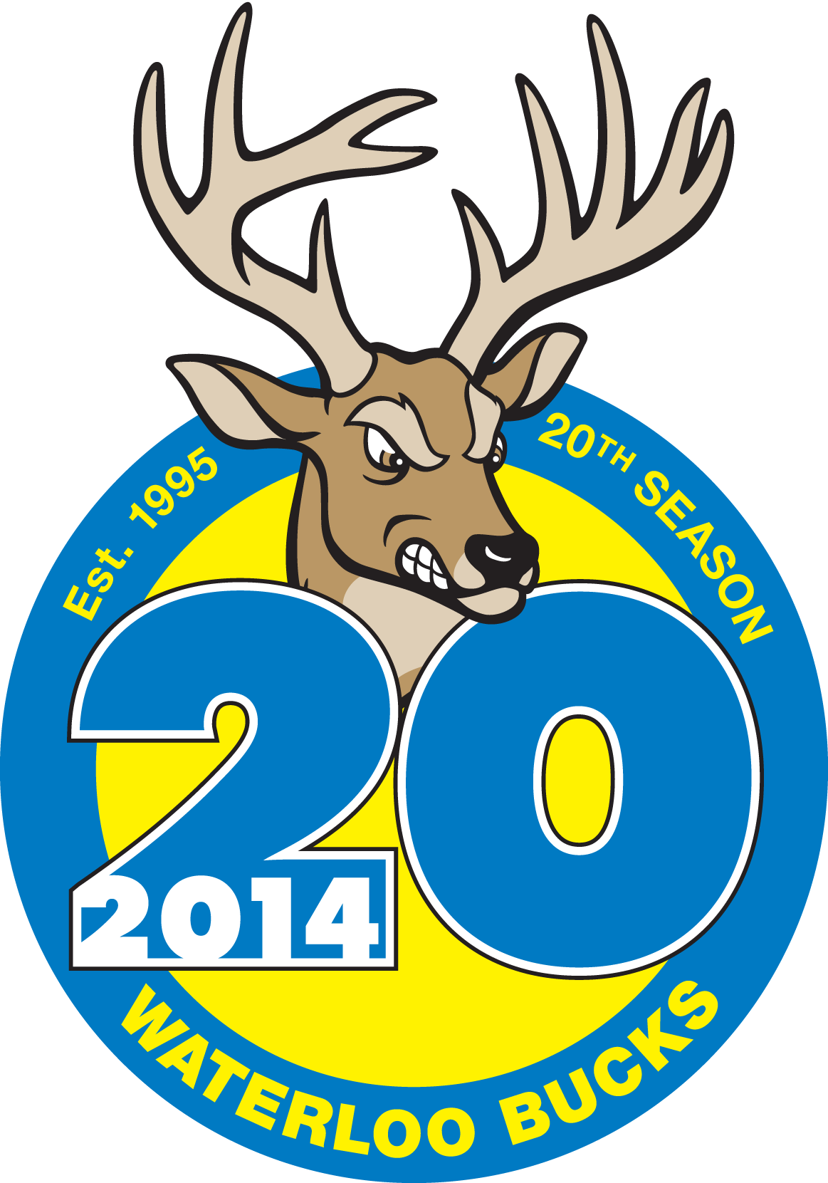 The Logo, 20th Season Logo - Waterloo Bucks (1163x1661), Png Download
