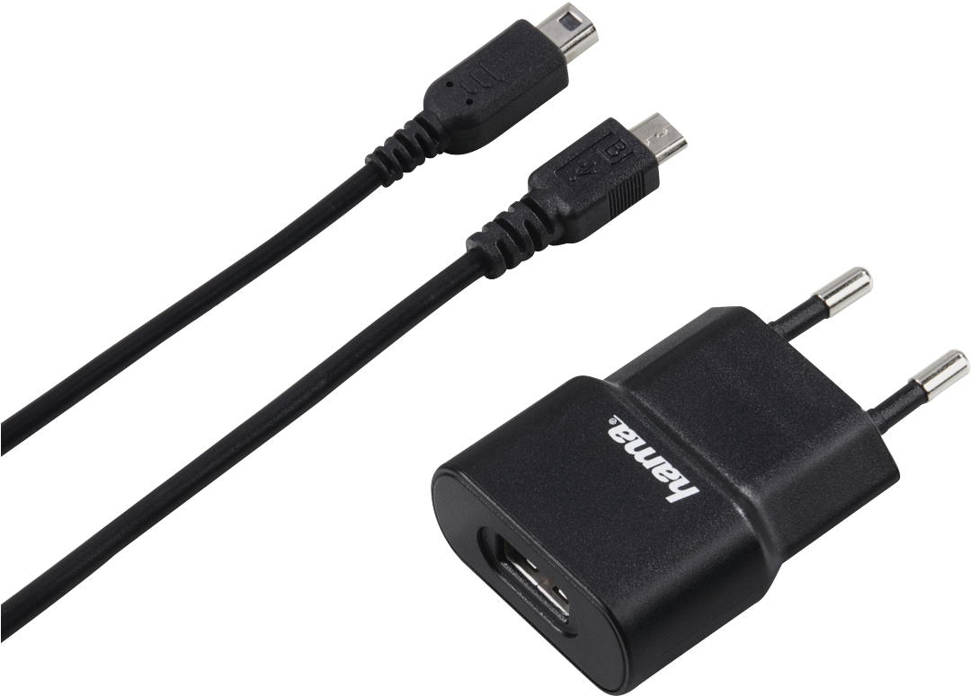 Usb Charger For Nintendo 3ds, Black - Usb 3ds Charger (1100x1100), Png Download
