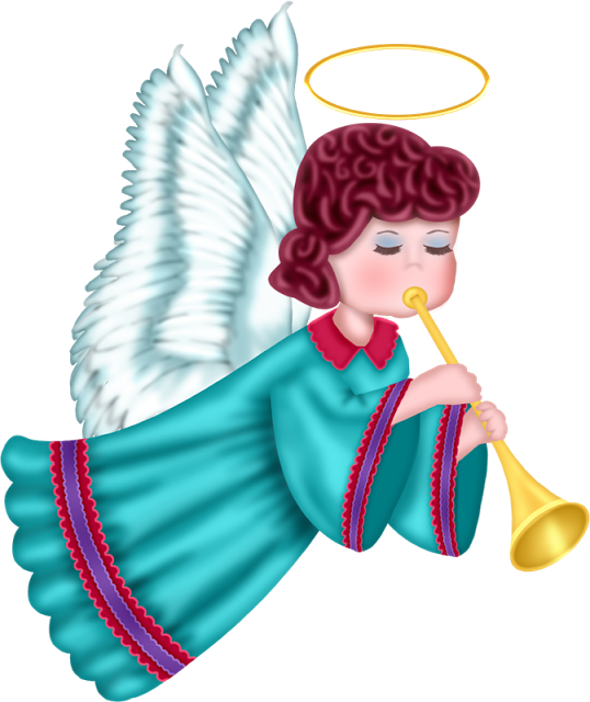 Imagen Png De Angel Navideño Para Descargar - Christmas Baby Angel Clipart (538x640), Png Download