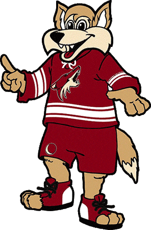 Phoenix Coyotes 2005-pres Mascot Logo Diy Iron On Stickers - Arizona Coyotes (296x450), Png Download