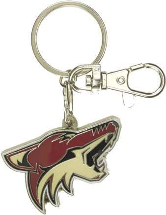 Nhl Arizona Coyotes Aminco Heavyweight Logo Key-chain - New York Rangers Heavyweight Logo Key Chain Key Ring (500x502), Png Download