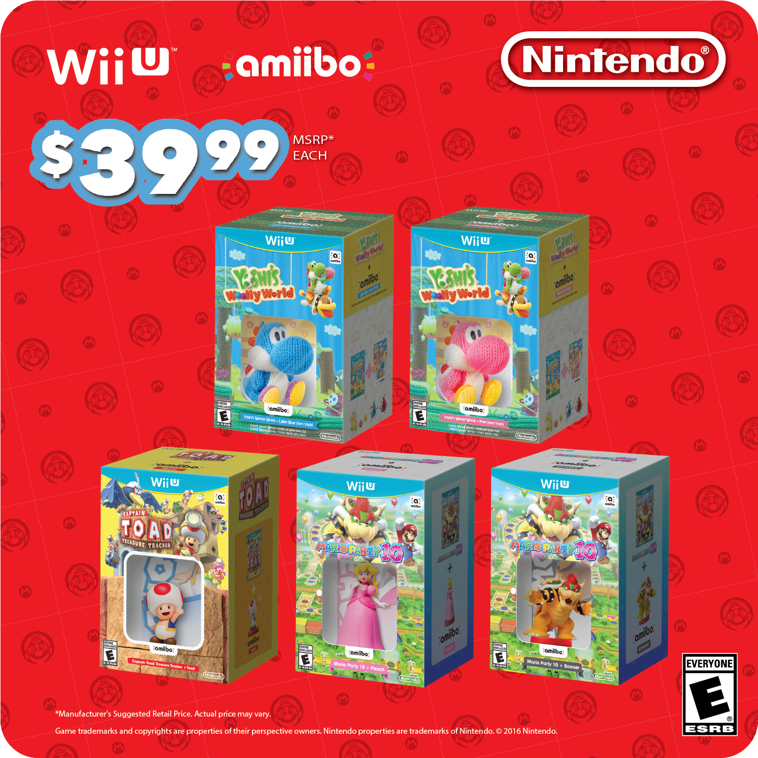 Nintendo Announces Back To School Sale Which Slashes - Mario Party 10 Amiibo Yoshi (1650x1650), Png Download