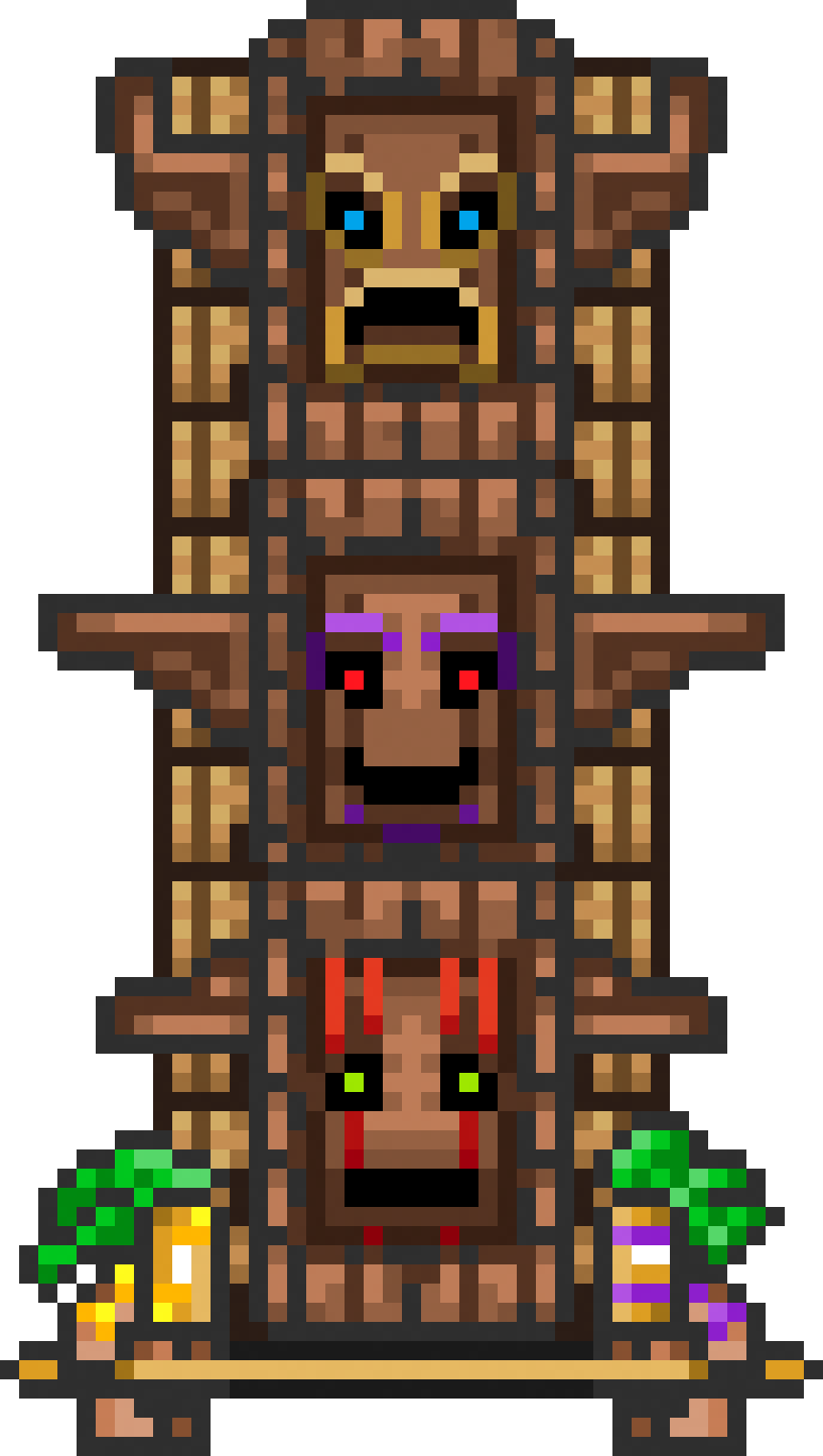 Tiki Totem - Terraria Boss Tiki Totem (860x1520), Png Download