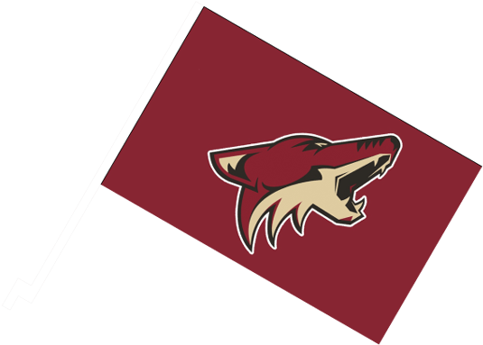 Arizona Coyotes Športová Autovlajka - Arizona Coyotes Cutout Birthday Party Supplies (591x433), Png Download
