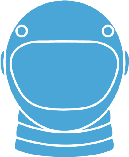 Astronaut Helmet Icon - Clip Art (750x750), Png Download