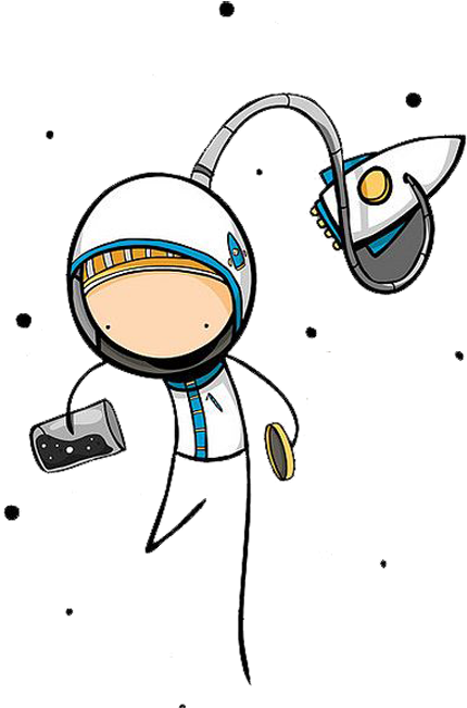 Astronaut Outer Space Spaceflight - Astronaut (500x721), Png Download