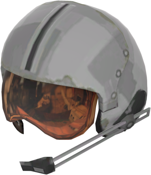 I Think My Best Bet For A Hat Would Be The Whirly Warrior - Tf2 Pilot Helmet (517x599), Png Download