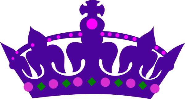 Purple Queens Crown Clip Art - Clip Art Queen Crown (600x321), Png Download