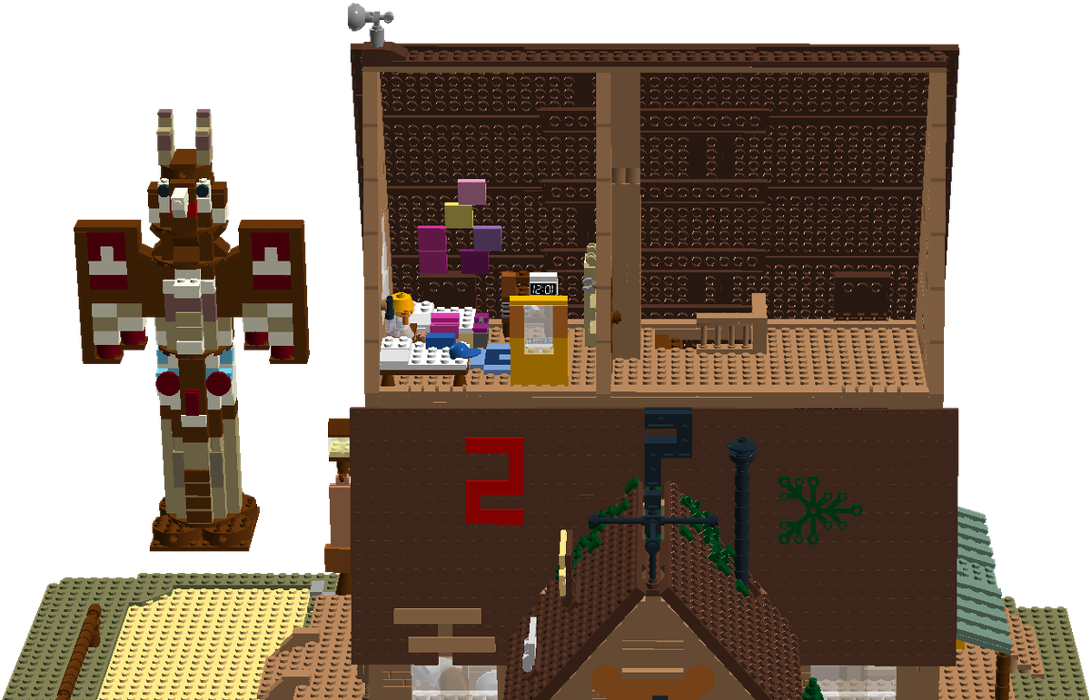 Mystery Shack "gravity Falls" - Building (1600x845), Png Download