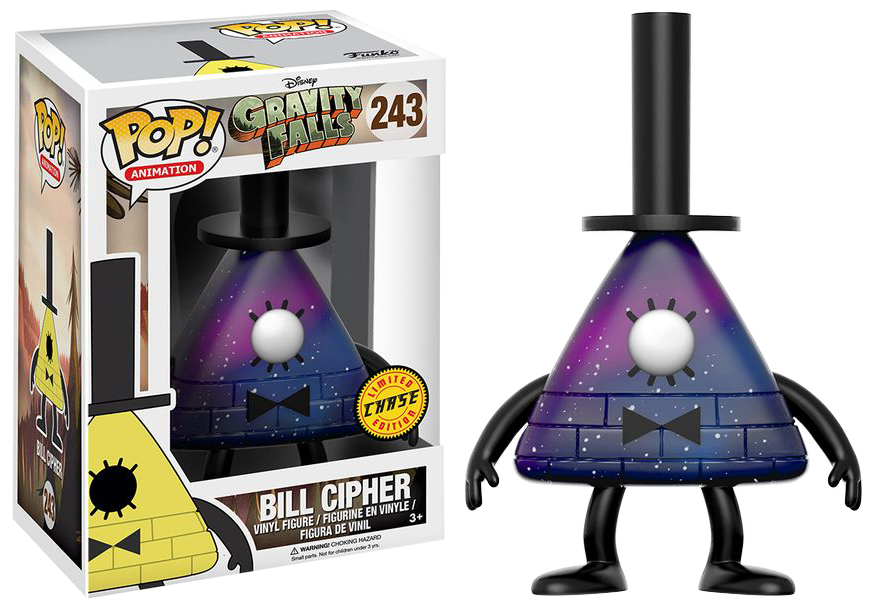 Gravity - Bill Cipher Funko Pop Chase (869x606), Png Download